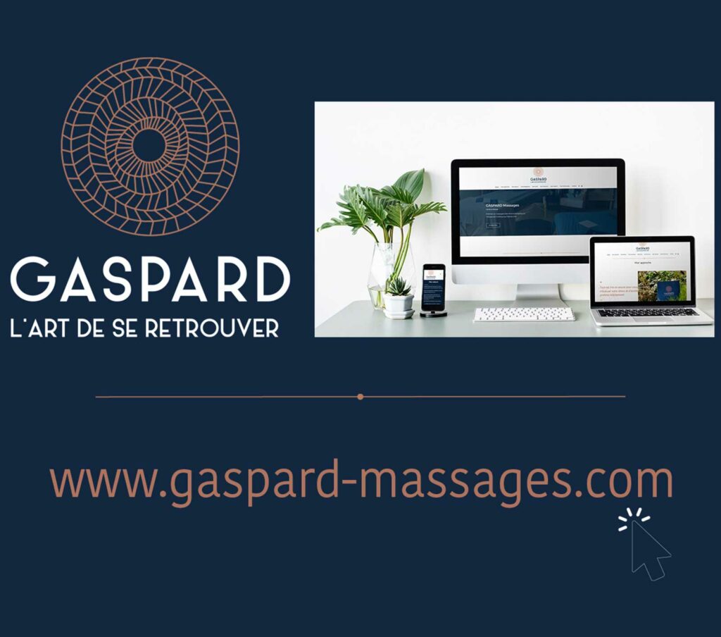 Gaspard Massages portfolio Pouty WebDesign site web
