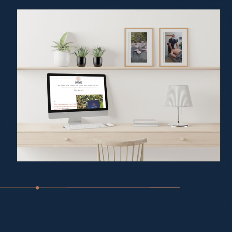 Gaspard Massages portfolio Pouty WebDesign site web