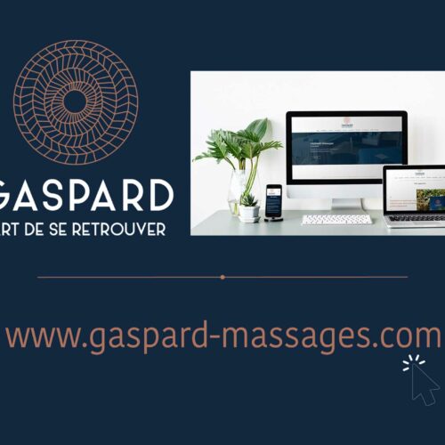 Gaspard Massages portfolio Pouty WebDesign site web